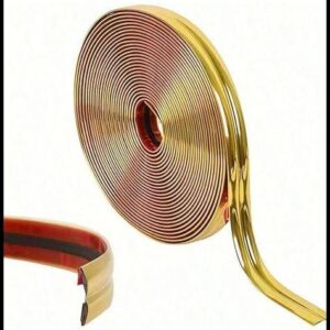 Fita Dourado Metalizada Decorativa De Parede Efeito Marmore 5 Metros