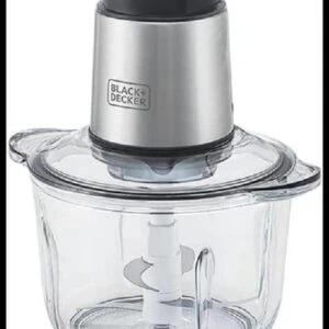 BLACK+DECKER Processador de Alimentos Antiaderente em Inox, Gourmand Gris, Modelo MP300G, 110V
