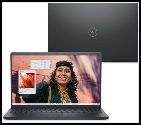 Notebook Dell Inspiron i15-i3100-A15P 15.6" Full HD Intel Core 3-100U 8GB 512GB SSD Win Home Preto Carbono