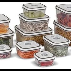 Electrolux Kit 12 Potes Herméticos de Plástico Retangulares