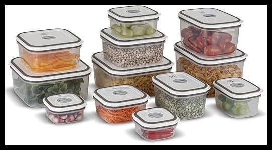 Electrolux Kit 12 Potes Herméticos de Plástico Retangulares