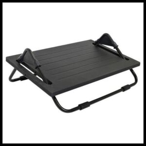 Apoio Ergonômico para os pés Multivisão, MDF, Preto, Desmontado - Apoio-PR