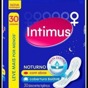 Absorvente Intimus Toda Protegida Noturno Suave Com abas 30 un