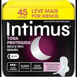 Absorvente Intimus Toda Protegida Noturno Suave Com abas 45 un