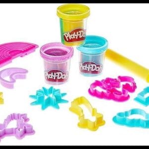 Play-Doh, Massinha de Modelar Infantil, Mundo Mágico dos Unicórnios - Conjunto de Brinquedo com 3 Potes de 2 Cores - A partir de 3 Anos