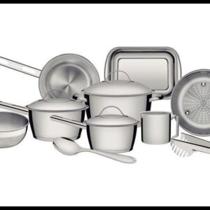 Jogo de Panelas Tramontina Inox 10 Peças Allegra