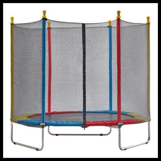 Justfun Cama Elástica Infantil Pula Pula Trampolim 1,80 M Colorida