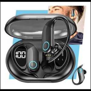 Fone De Ouvido Bluetooth Sem Fio Tws Esportivo Compatível Com iPhone Samsung Xiaomi Lenovo Motorola Xt80 Lp75 Celular Android Ios Academia Caminhada Tipo Gancho