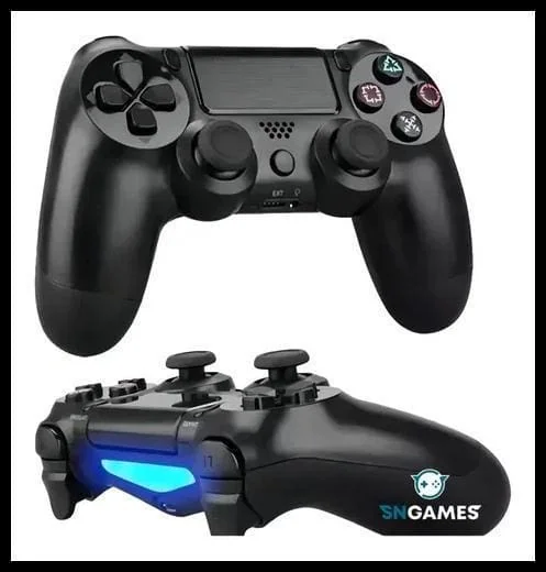 Controle Compatível Ps4 Pc Bluetooth Touch Tv Gamer Preto Sngames