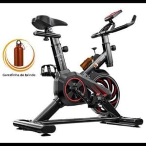 Bicicleta Ergométrica Fitness Para Cardio E Musculação Academia Com Base Cor Preto E Vermelho Marca Its 8kg Inercia