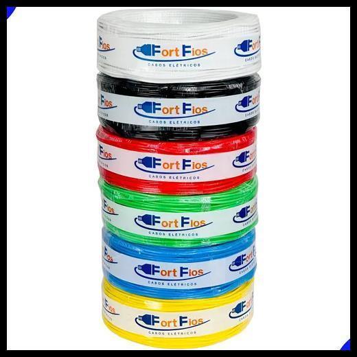 Fio Elétrico Cabo Flexível 2,5mm Rolo 100m Metros Antichamas