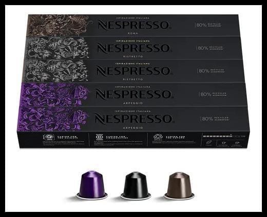 Cápsulas De Café Original Nespresso Sabores Intensos - 50 Cápsulas