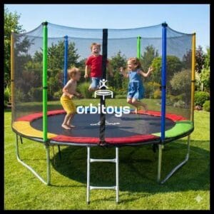 Cama Elástica Infantil Pula Pula Trampolim 2,44 M Playground Orbitoys