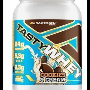 Suplemento Tasty Whey 3w Gourmet Whey Protein Adaptogen Science Pote 900g Sabor Cookies & cream