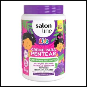 Creme para Pentear Kids Cachinhos Brilhantes Uva 1kg
