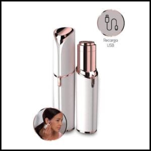 Depilador Elétrico Batom Indolor Portátil Facial Touch Removedor de Pêlos Indesejados Recarregável