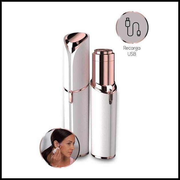 Depilador Elétrico Batom Indolor Portátil Facial Touch Removedor de Pêlos Indesejados Recarregável