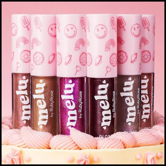 Lip Gloss Brilho Labial Com Glitter Melu - by Ruby Rose