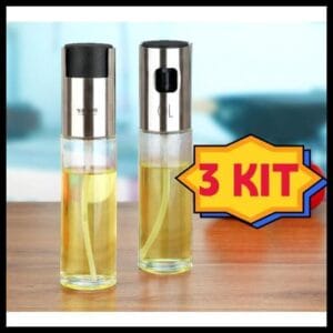 3 Spray Pulverizador Vidro Borrifador Azeite Vinagreessenciais De Cozinha Promoções