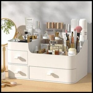 (Grande)Organizador de Mesa Multiuso Escritório Maquiagem