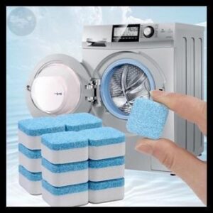 KIT 6/10/15 Pastilhas para Limpeza de Máquinas de Lavar Roupas Efervescentes Multifuncional Limpador