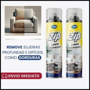 Kit 2 Limpa Estofados Spray Zip 300ml My Place Carro Sofá Tapete Colchão Almofada