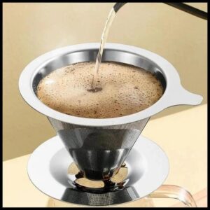 Cafe Filtro Coador Inox Reutilizavel Naoprecisa de papel