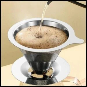 Cafe Filtro Coador Inox Reutilizavel Naoprecisa de papel