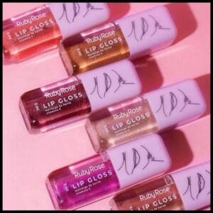 Gloss Labial Ruby Rose Com Brilho