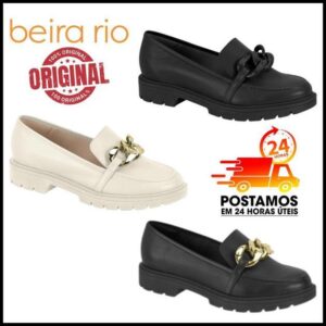 Mocassin Tratorado Beira Rio preto branco varios modelos original