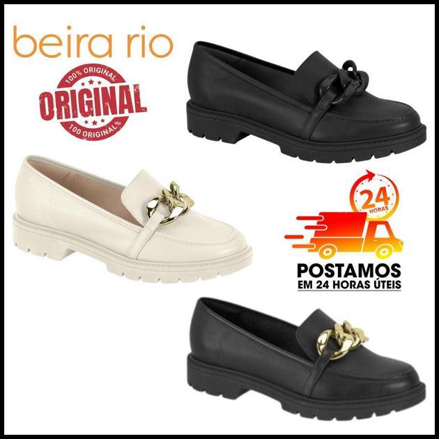 Mocassin Tratorado Beira Rio preto branco varios modelos original