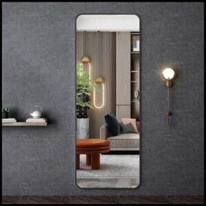 ESPELHO 1 METRO GRANDE RETANGULAR DE VIDRO DECORAÇÃO PARA SALA QUARTO BANHEIRO SUPORTE OU DUPLA FACE