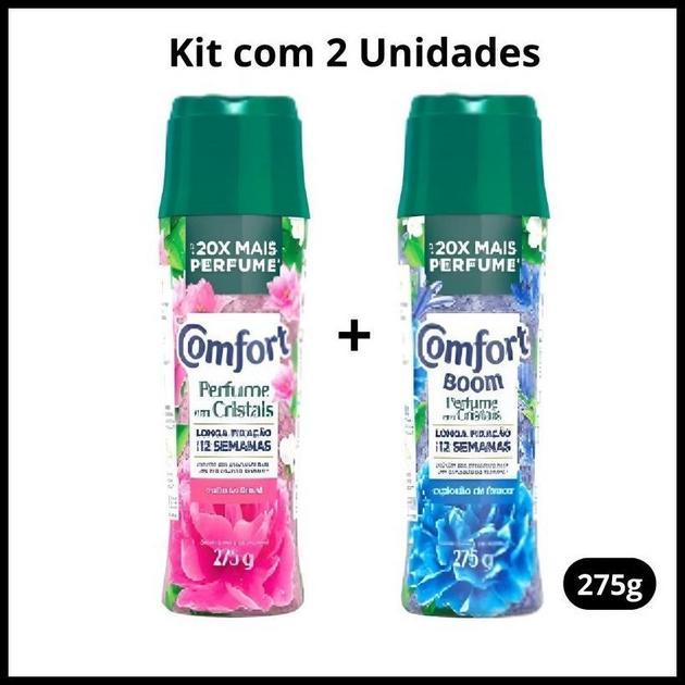 Kit 2 Comfort Boom em Cristais 1 Euforia Floral + 1 Explosão de Frescor 275g
