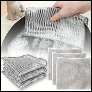 Kit 6/12/18/24 Panos De Limpeza Aço Premium Arear Panela Fogão Toalha Louça Tira Gordura Reutilizável