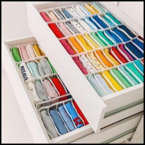 Kit 6 Organizadores de gavetas para camisas 6G