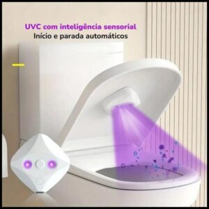 Esterilizador Vaso Sanitário Inteligente Aroma De Lavanda Luz Ultravioleta UVC Remoção de Odor