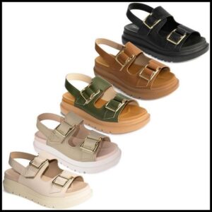 Sandália Modare Feminina Papete Fivela Ultraconforto Original 7200