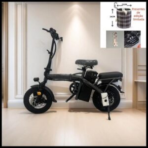 Bicicleta elétrica dobrável para adultos NUDA, pedal tripulado, compras ao ar livre, viagem