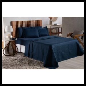 Kit 04 Peças Cobre Leito Avulso + Jogo de Lençol Casal Padrão Promoção