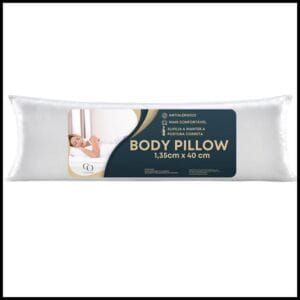 Travesseiro De Corpo Antialérgico Gigante Com Zíper 1,35m x 40cm 300 Fios Fibra Siliconada Xuxão