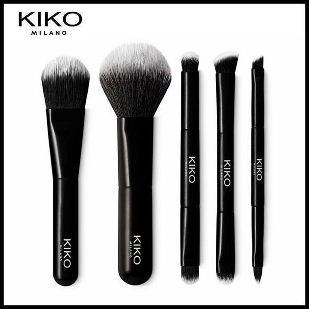KIKO Milano Conjunto de pincéis de maquiagem / 5pcs+Saco organizador