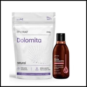 Dolomita + Rosa Mosqueta Kit Clareador Farmax (200gr + 100ml)