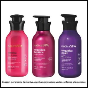 Kit Nativa Spa com 3 Cremes Corporais Hidratantes 400ml