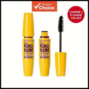 Rímel À Prova D'água De Longa Volume E Curvatura De Vison Cílios Postiços-Amarelo Natural Duradouro Não Desbotado