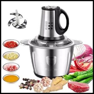 Triturador De Alimentos Picador Elétrico Multiprocessador Com ALÇA 5L 110V E 220V Processador Multifuncional Moedor