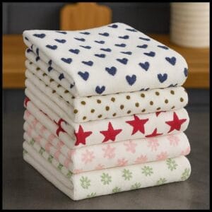 Kit 10 Panos de Copa de Microfibra 35x55 toalha de Prato Luxo