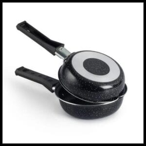 Hamburgueira Dupla Antiaderente 14cm Preto Nacional - Alumínio Nacional