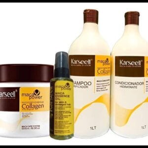 Kit Shampoo Condicionador Mascara E Óleo Karseell