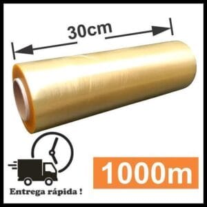 Rolo Bobina Plastico De Filme Pvc 28cm X 300, 45 X 300, 30 X 1000 Metros Resistente e durável para embalar - WS. Importacao