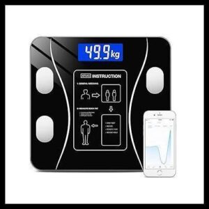 Balança Corporal Bioimpedância Premium Com Visor Inteligente Bluetooth Composição Corporal Peso Controle da Sua Saúde Completo Com Aplicativo
